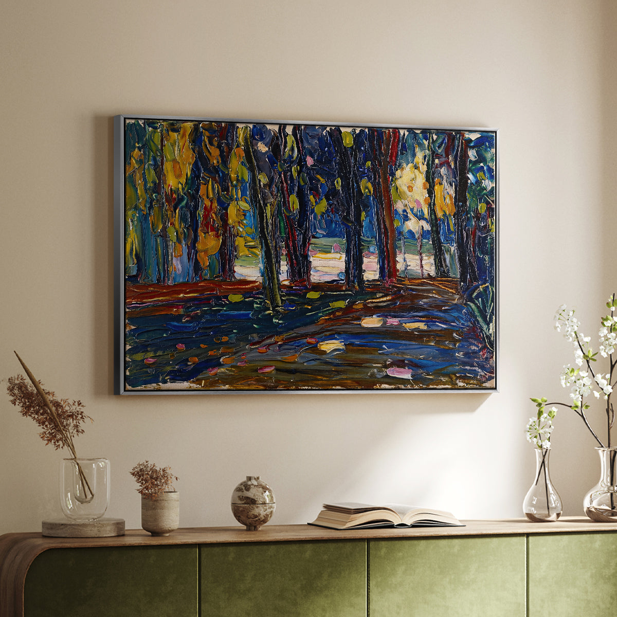 Autumn Study, 1908 - Floater Framed Canvas Print