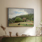 Farm with Grazing Cows (Bondegård med beitende kuer), 1892 - Floater Framed Canvas Print