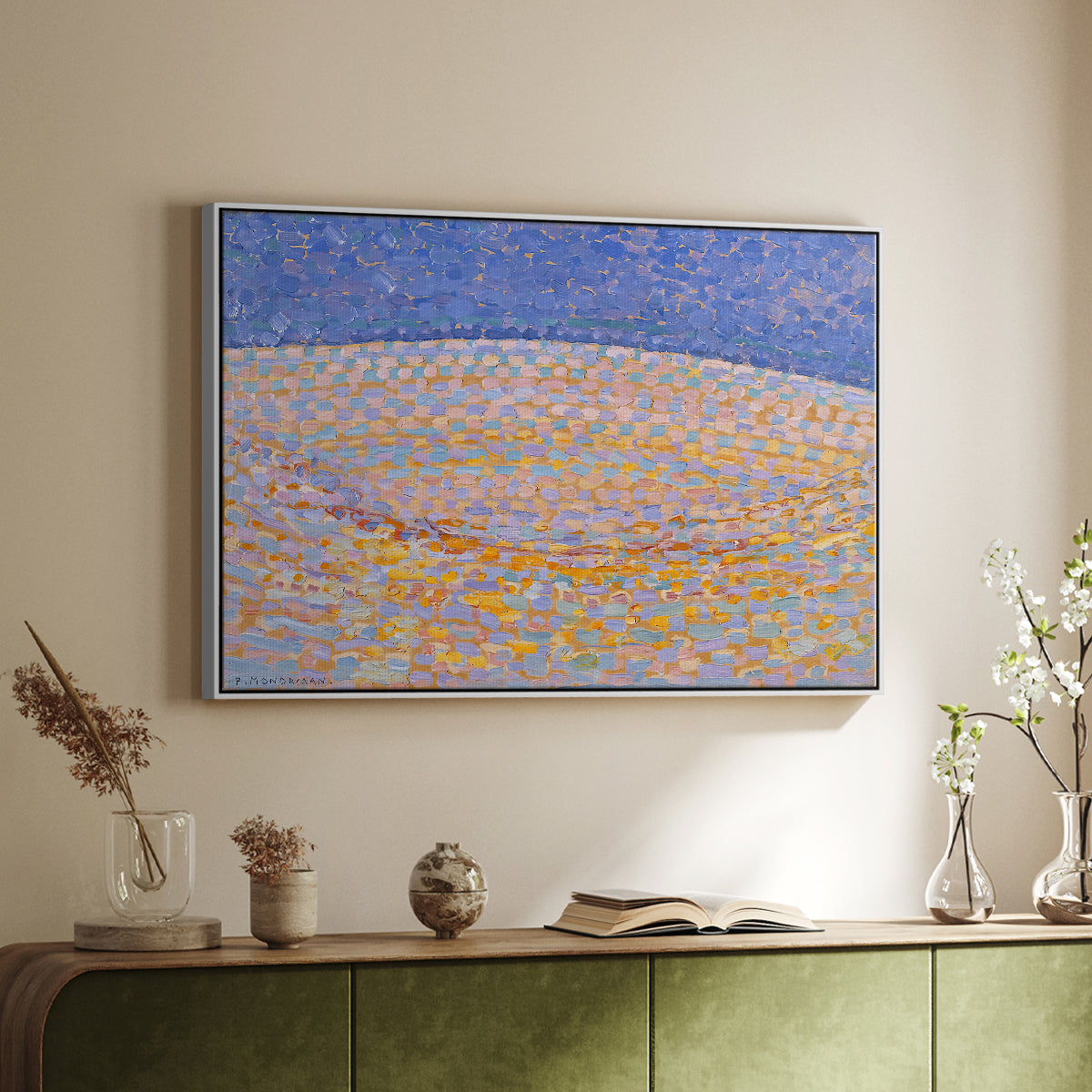 Dune III, 1909 - Floater Framed Canvas Print