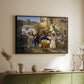 Romans Gathered for Merriment at an Osteria, 1839 - Floater Framed Canvas Print