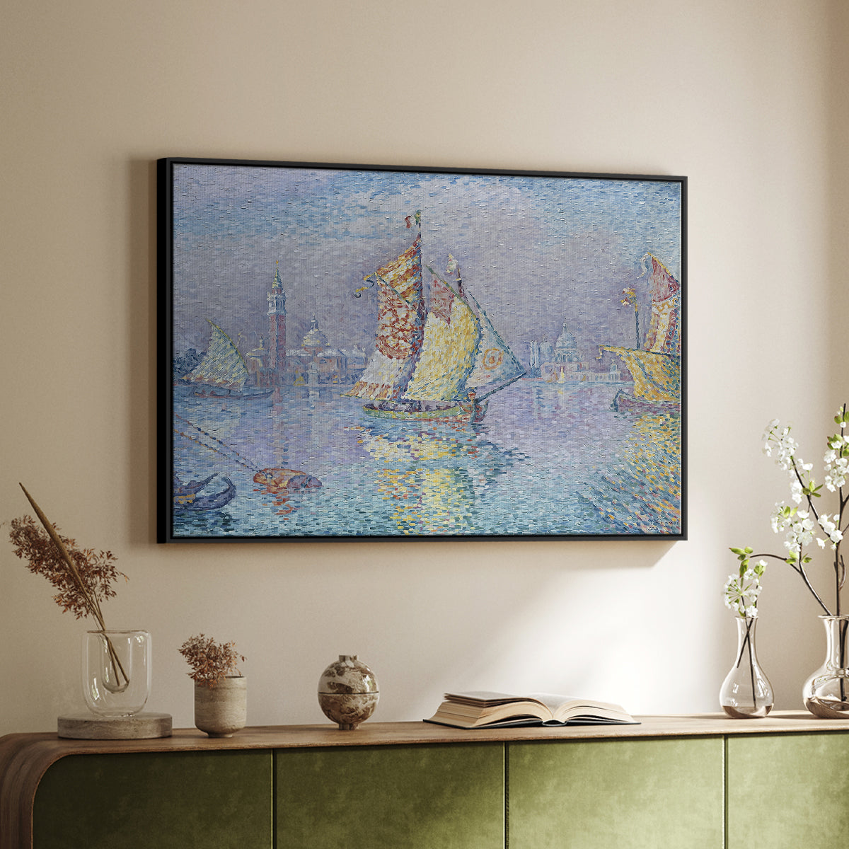 Venice, the Yellow Sail, 1904 - Floater Framed Canvas Print