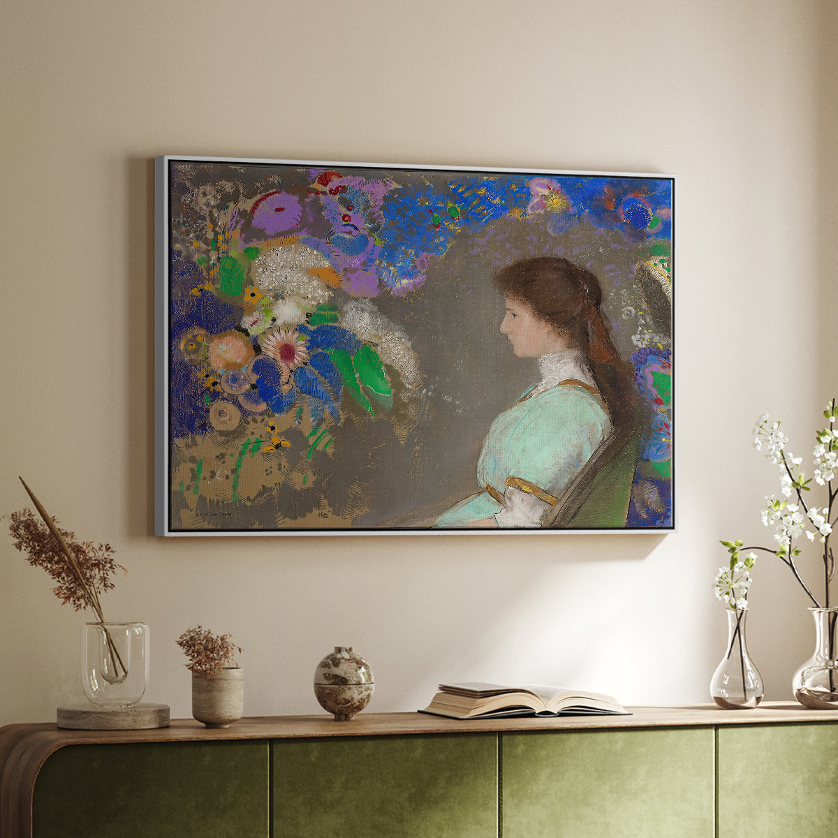 Portrait of Violette Heymann, 1910 - Floater Framed Canvas Print