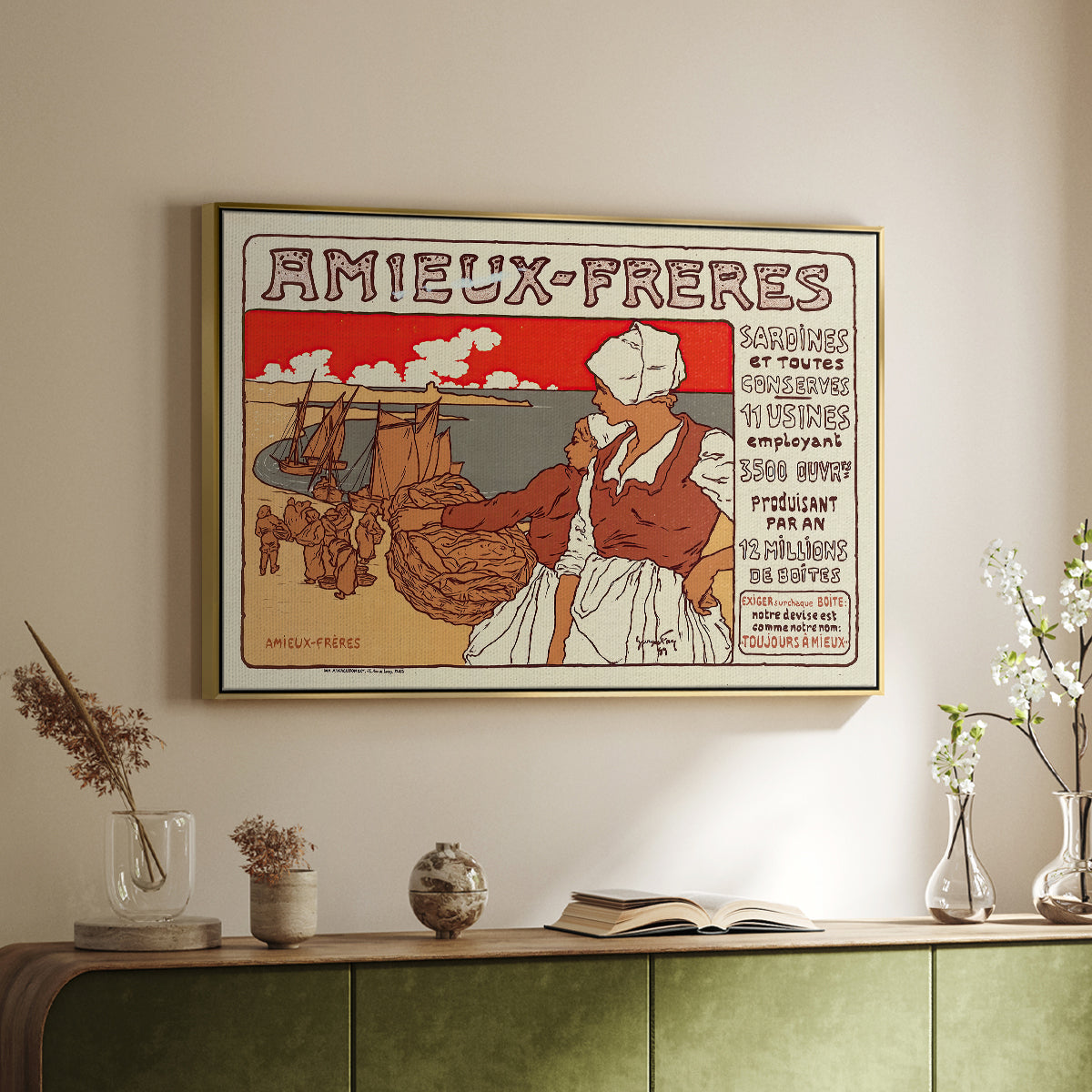 Amieux-Frères (Advertising Poster), 1899 - Floater Framed Canvas Print