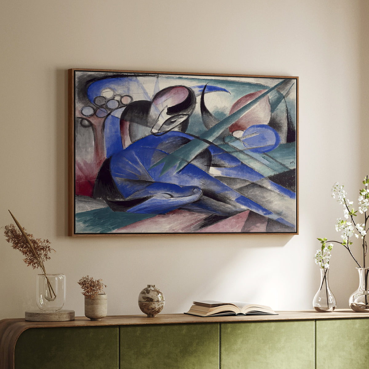 Dreaming Horse, 1913 - Floater Framed Canvas Print