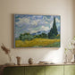 Wheat Field with Cypresses, 1889 - Floater Framed Canvas Print