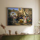 Romans Gathered for Merriment at an Osteria, 1839 - Floater Framed Canvas Print