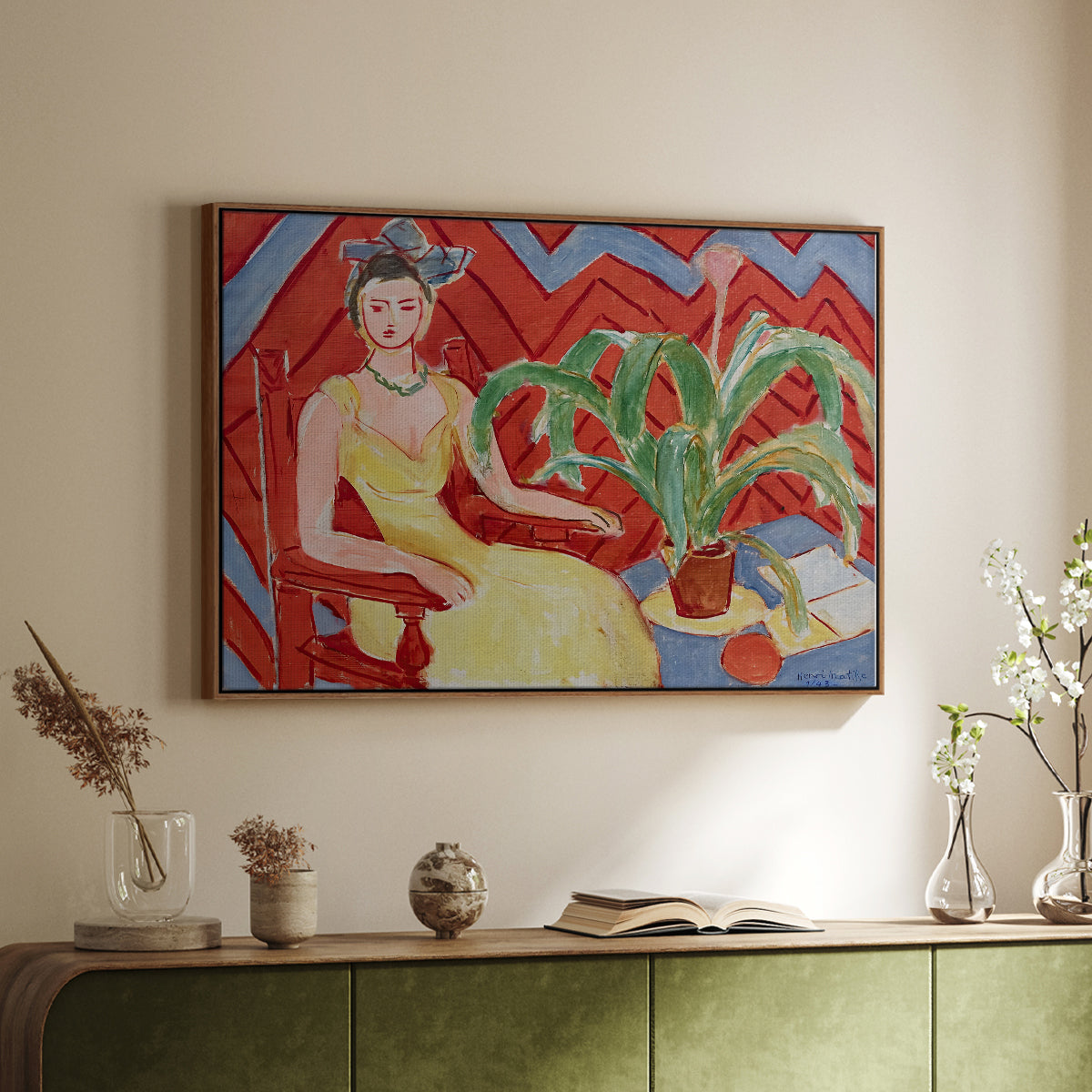 Michaella, 1943 - Floater Framed Canvas Print