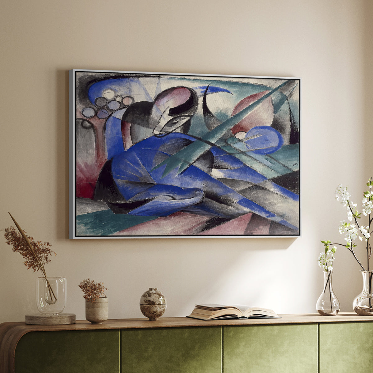 Dreaming Horse, 1913 - Floater Framed Canvas Print