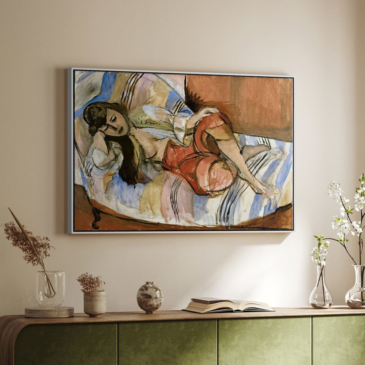 Odalisque, 1923 - Floater Framed Canvas Print