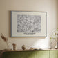Fleurs, 1866 (Morris Inspired) - Floater Framed Canvas Print