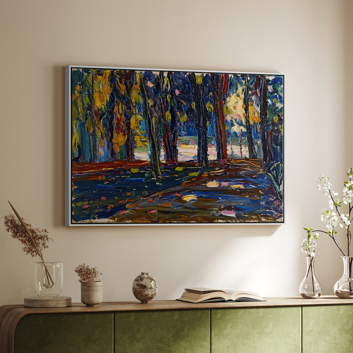Autumn Study, 1908 - Floater Framed Canvas Print