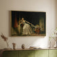 The Stolen Kiss (Le Baiser à la dérobée), c. 1788 - Floater Framed Canvas Print