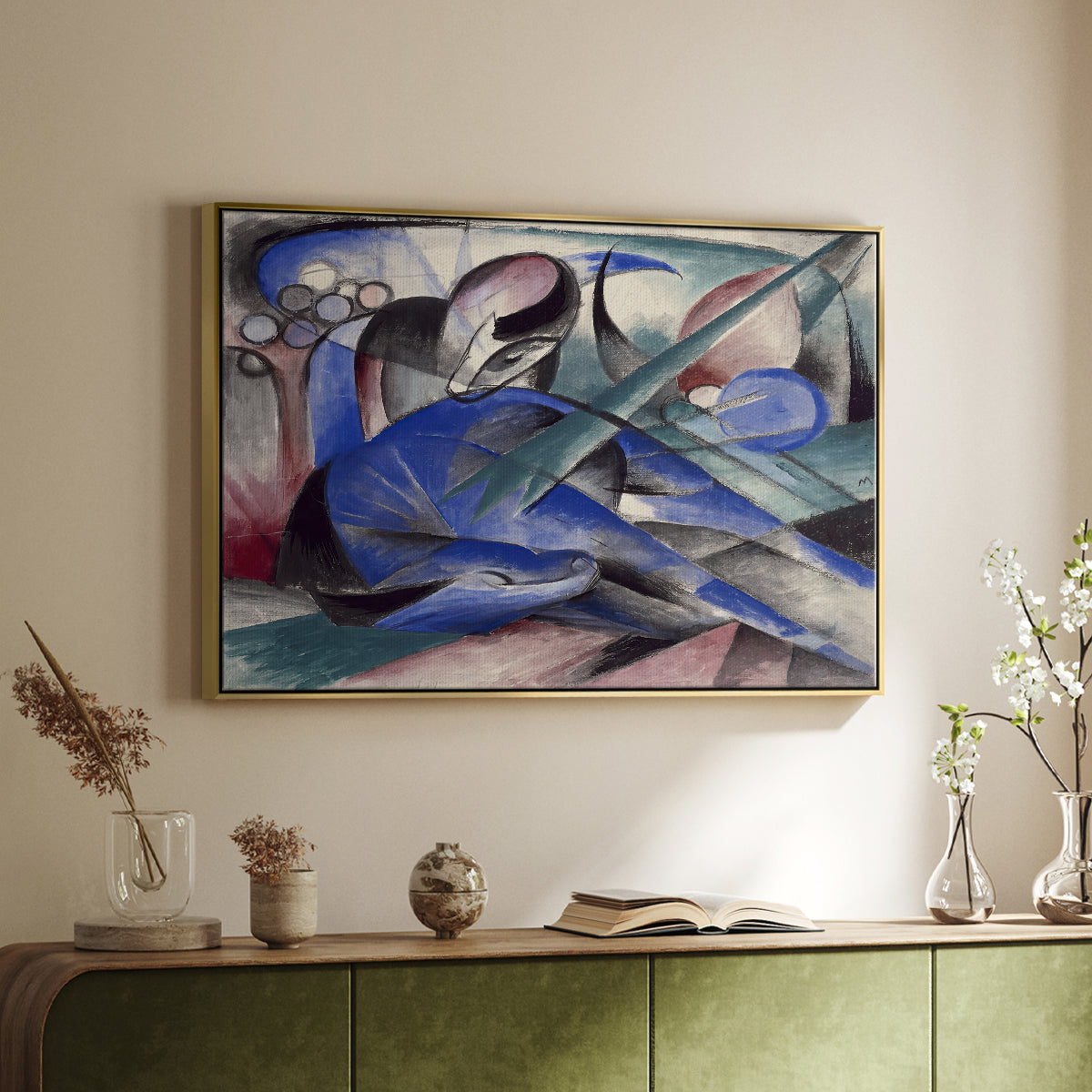 Dreaming Horse, 1913 - Floater Framed Canvas Print