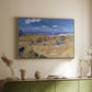 Wheat Field with Reaper, Auvers, 1888 - Floater Framed Canvas Print