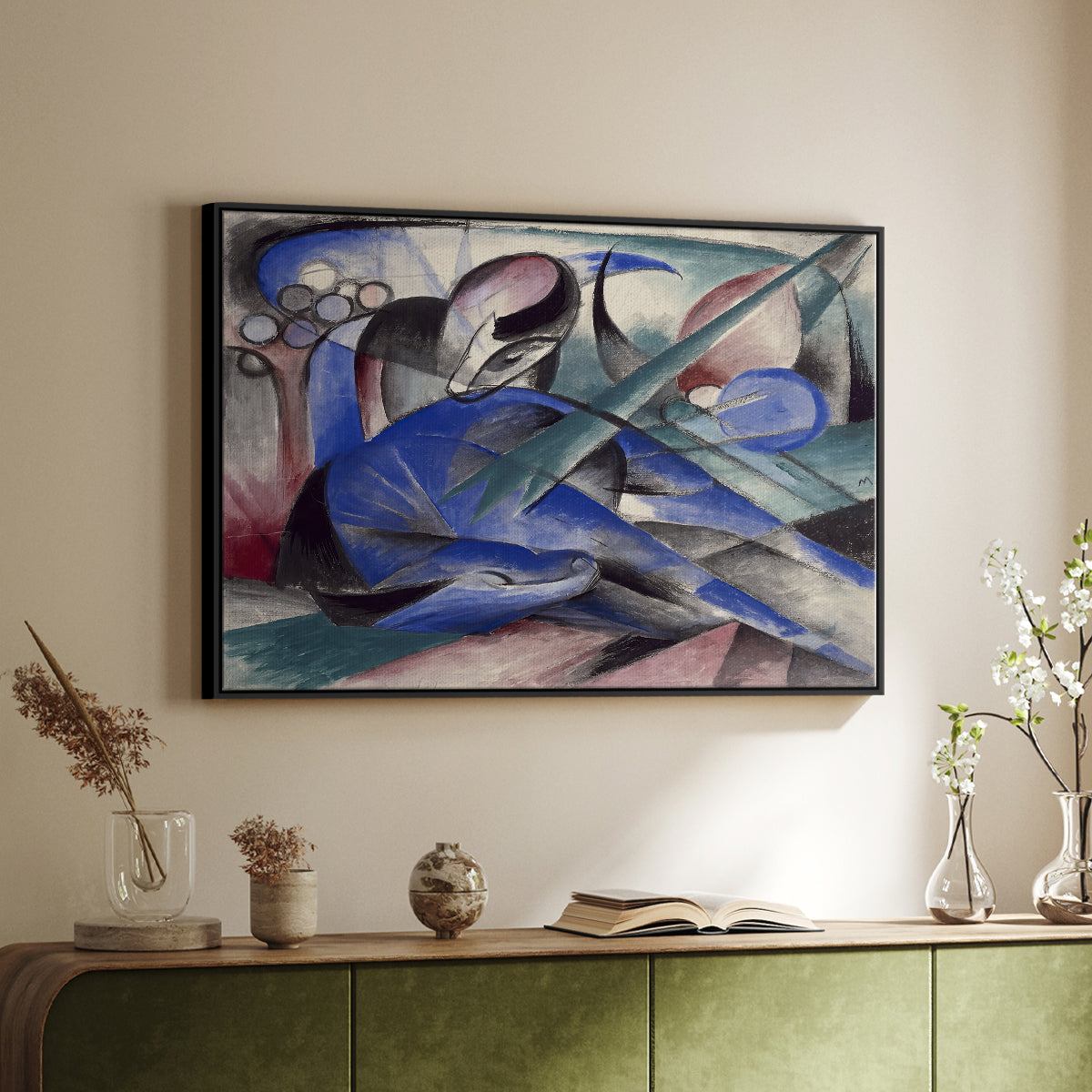 Dreaming Horse, 1913 - Floater Framed Canvas Print