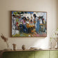 Net Menders in Valencia, 1909 - Floater Framed Canvas Print