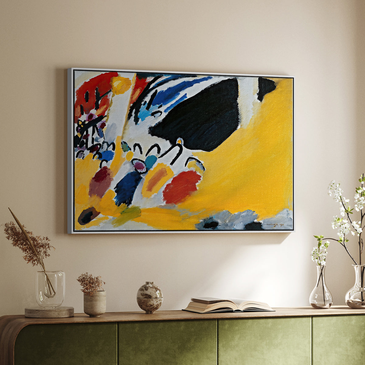 Impression III (Concert), 1911 - Floater Framed Canvas Print
