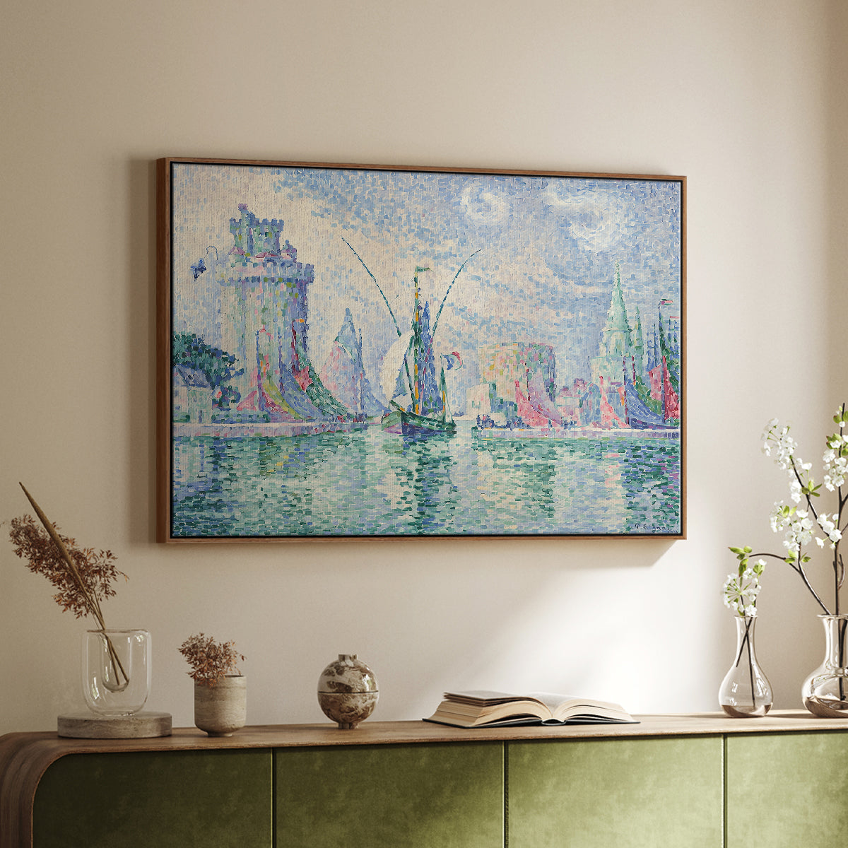 The Green Towers (Les tours vertes, la Rochelle), 1913 - Floater Framed Canvas Print
