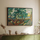 The Garden of Saint-Paul Hospital, 1889 - Floater Framed Canvas Print