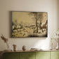Winter Landscape with Skaters and Bird Trap, 1565 - Floater Framed Canvas Print