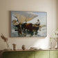 The Return from Fishing: Hauling the Boat, 1894 - Floater Framed Canvas Print