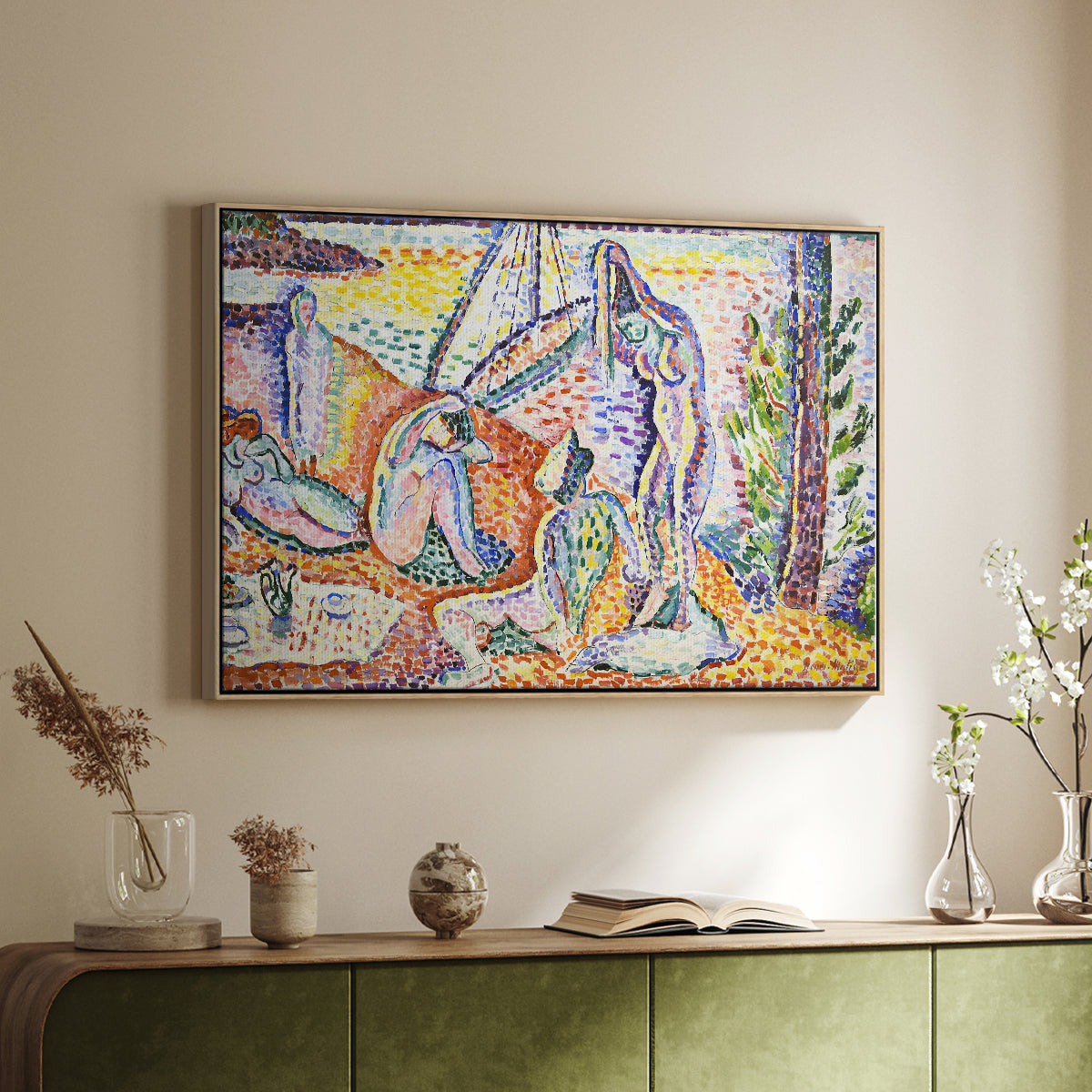 Luxe, Calme et Volupté, 1904 - Floater Framed Canvas Print