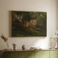 German Farm, 1859 - Floater Framed Canvas Print
