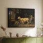 Sheep in a Stable, 1810 - Floater Framed Canvas Print