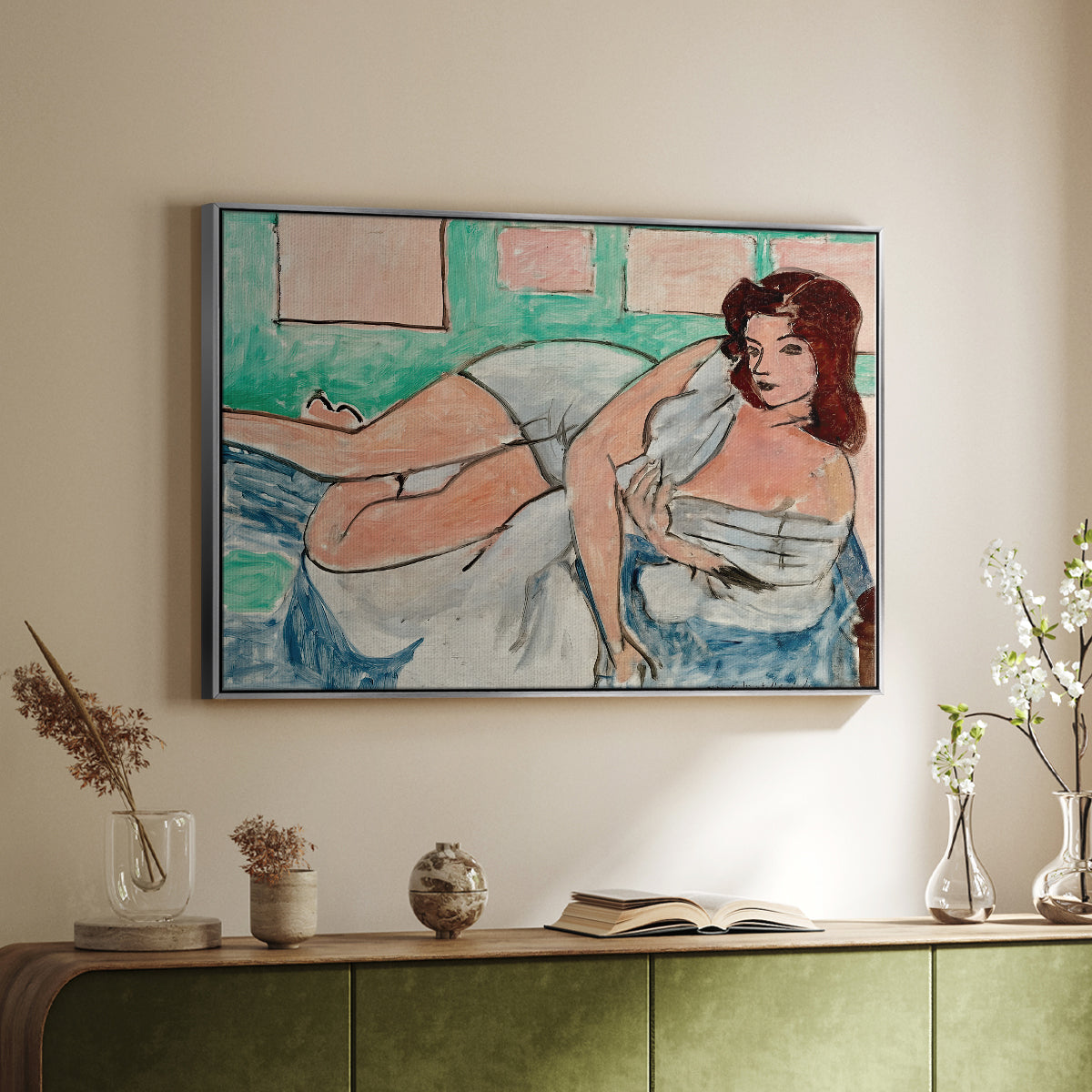 Nude in a Bathrobe (Nu au peignoir), 1941 - Floater Framed Canvas Print
