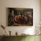 An Auction Scene, 1835 - Floater Framed Canvas Print