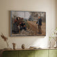 People by a Road, 1893 - Floater Framed Canvas Print