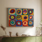 Color Study: Squares with Concentric Circles, 1913 - Floater Framed Canvas Print