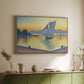The Port at Sunset, Opus 236, Saint Tropez, 1892 - Floater Framed Canvas Print
