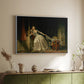 The Stolen Kiss (Le Baiser à la dérobée), c. 1788 - Floater Framed Canvas Print