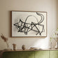 Study of a Cat (Étude de chat), 1946 - Floater Framed Canvas Print