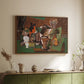Playing Cards, Glasses, Bottle of Rum: "Vive la France", 1914-1915 - Floater Framed Canvas Print
