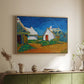 Three White Cottages at Saintes-Maries, 1888 - Floater Framed Canvas Print