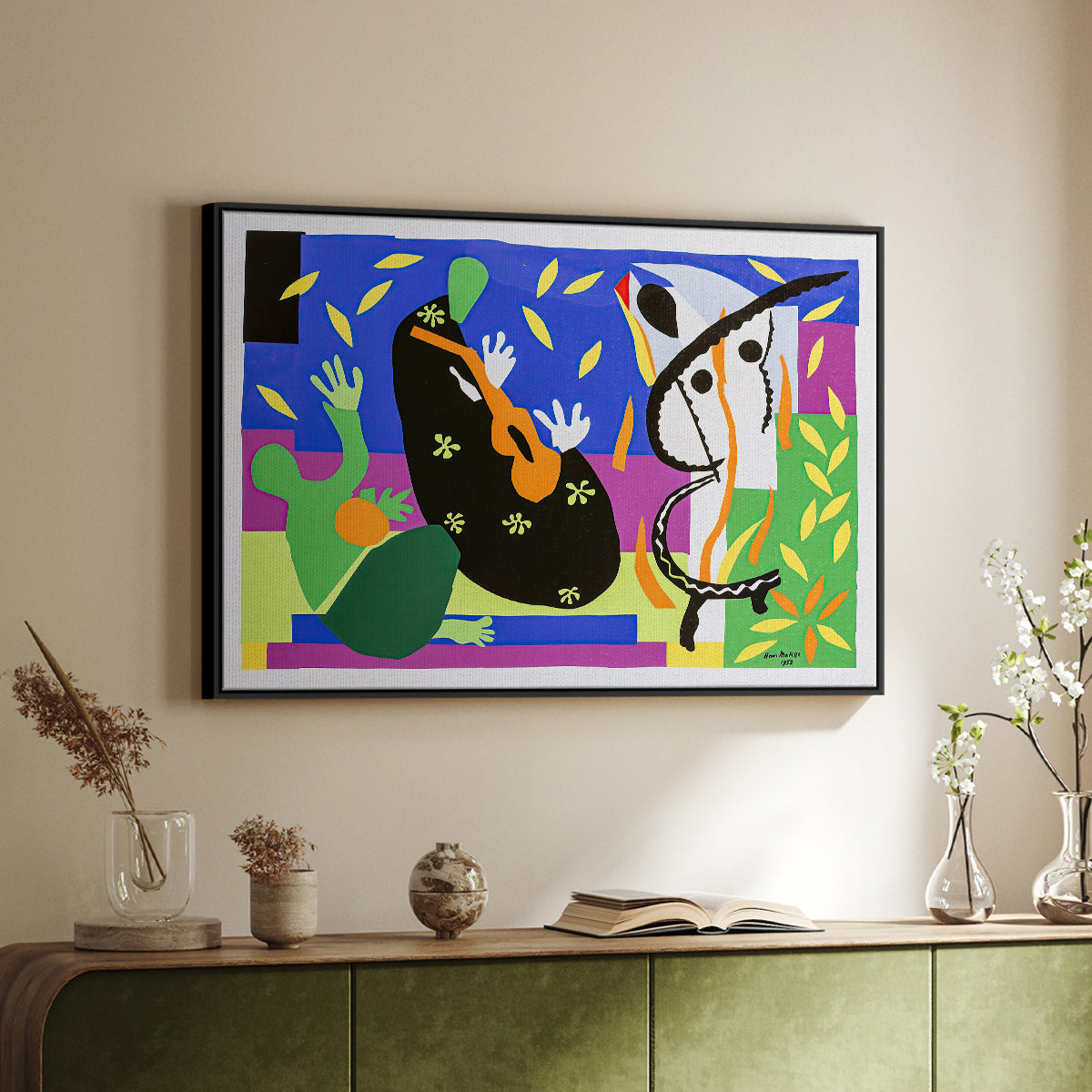 The Sorrows of the King, 1952 - Floater Framed Canvas Print