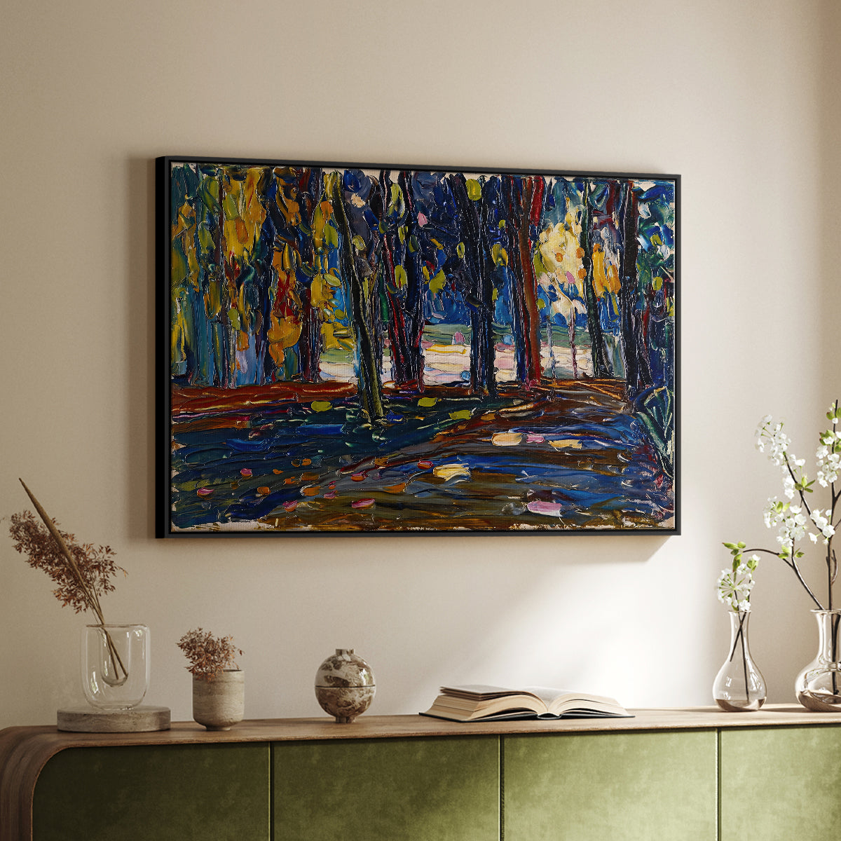 Autumn Study, 1908 - Floater Framed Canvas Print