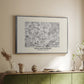 Fleurs, 1866 (Morris Inspired) - Floater Framed Canvas Print