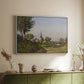 Village Landscape with Church, 1891 - Floater Framed Canvas Print