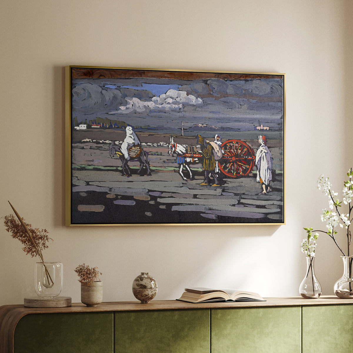 Country Road (Landstrasse), 1905 - Floater Framed Canvas Print