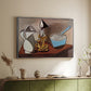 Jug, Candle, and Enamel Pan, 1950 - Floater Framed Canvas Print