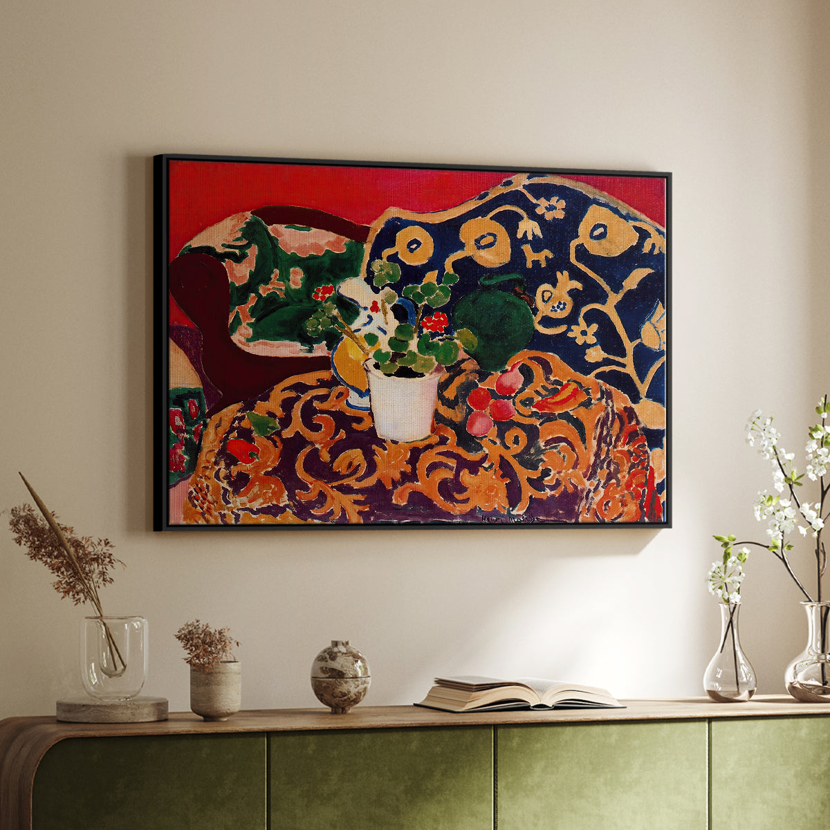 Spanish Still Life, c. 1910 - Floater Framed Canvas Print