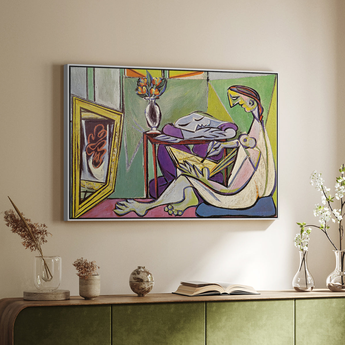 The Muse, 1935 - Floater Framed Canvas Print