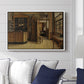 The Old Inn 'Het Loodshuis' in Antwerp, 1877 - Floater Framed Canvas Print