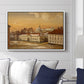 The Riding School at Akershus Castle, 1846 - Floater Framed Canvas Print