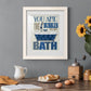 Bubble Bath - Premium Framed Print - Distressed Barnwood Frame - Ready to Hang