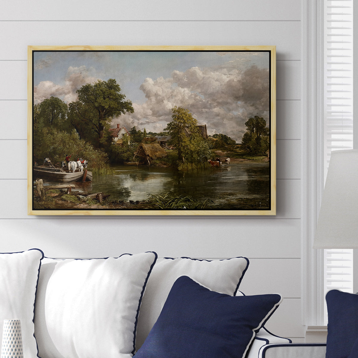 The White Horse, 1819 - Floater Framed Canvas Print