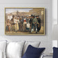 A Charlatan Selling Blacking in the Piazza Barberini in Rome, c. 1840-1849 - Floater Framed Canvas Print